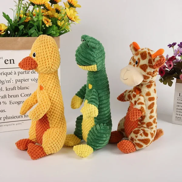 Wholesale Manufactory Animal Plush Dog Squeaky Puppy Chew Toys Bite Resistant Pet Toy Dogs Squeaker - Image 4