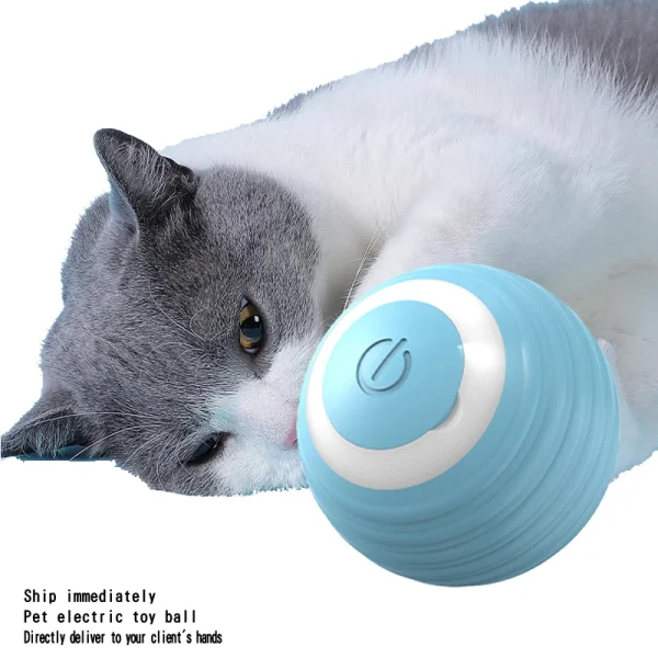 Light up USB Automatic Dog Toys Ball Pet Smart Rolling Ball Gravity Jumping Ball Intelligent Interactive Cat Toy - Image 3