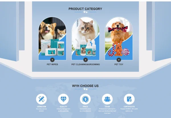 YiRong Top Selling Products in Pet Shop Most Popular Glove Wipes Wash Grooming Biodegradable Cleaning - Image 5