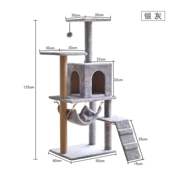 Cat Scratcher Tree Indoor Cat Scratching Posts Stand House Kitty Condo Funny Cat Toys for Kittens Pet Play House - Image 5