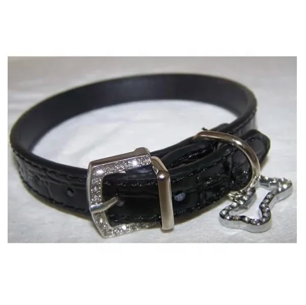 Non-Leather Dog Collar with Crystal Buckle Red Dog Collar Dog and Pet Accessories - Image 5